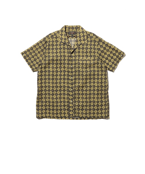 Italian Collar Mesh Print