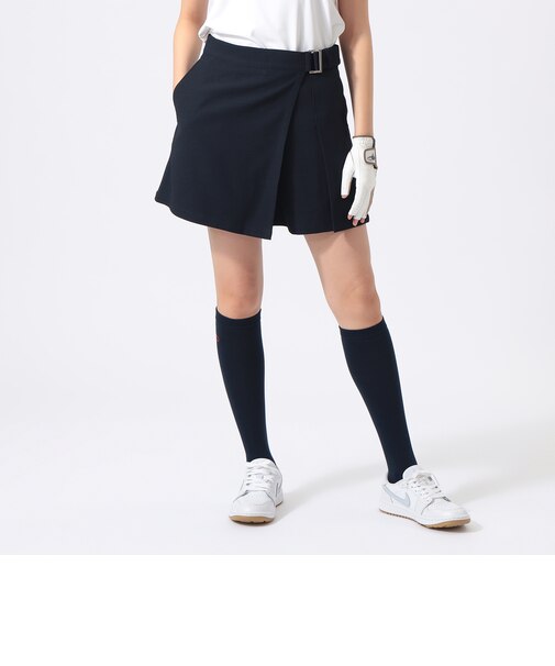 ORANGE LABEL / リネンライク ストレッチ ラップキュロット