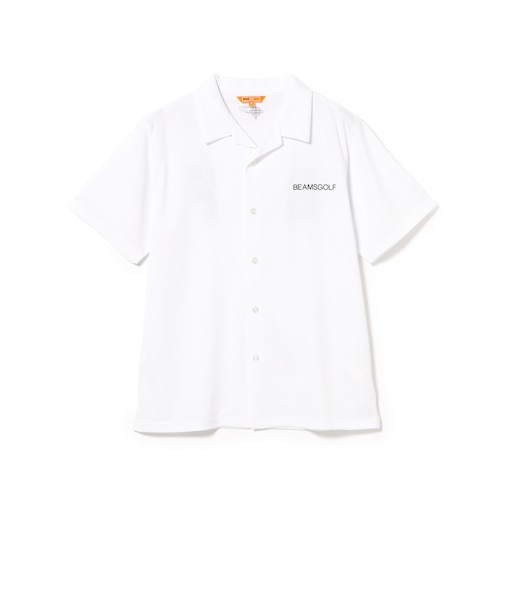 ORANGE LABEL / ストレッチ バックロゴ フロントオープン ポロシャツ（吸水速乾・UVカット）