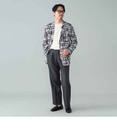 【別注】Brooks Brothers / マドラスチェック パッチワーク ジャケット