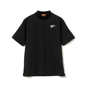 ORANGE LABEL / ヨーク異素材切り替え ロゴモックネックシャツ