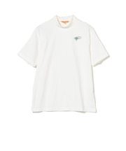 ORANGE LABEL / ヨーク異素材切り替え ロゴモックネックシャツ