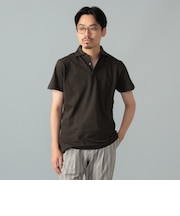 【別注】MORGANO / コットン カノコ ショートスリーブ ポロシャツ