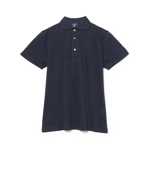 【別注】MORGANO / コットン カノコ ショートスリーブ ポロシャツ