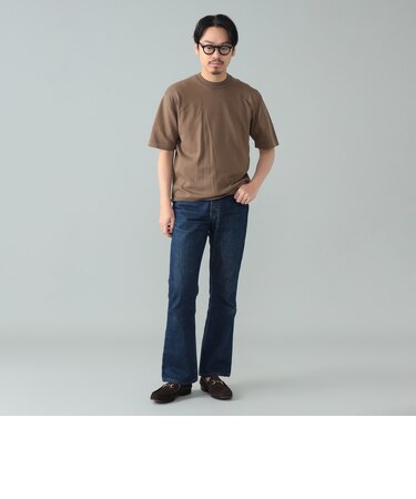 【別注】LORENZONI / コットン 12ゲージ ハイネック ショートスリーブ ニット