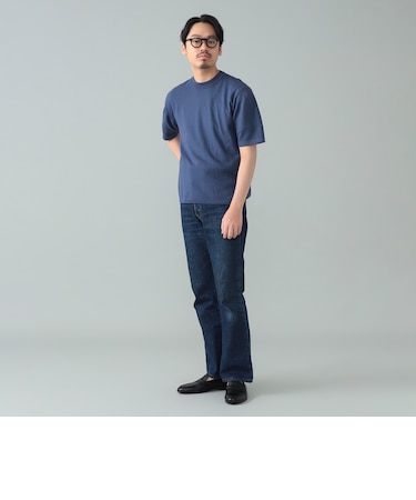 【別注】LORENZONI / コットン 12ゲージ ハイネック ショートスリーブ ニット
