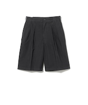 FARAH / Garment Dye Pin Tuck Wide Shorts