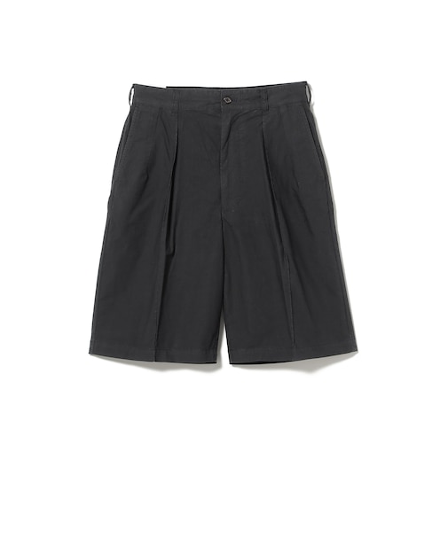 FARAH / Garment Dye Pin Tuck Wide Shorts