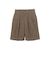 FARAH / Garment Dye Pin Tuck Wide Shorts