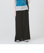 バックスリット ワイド パンツ