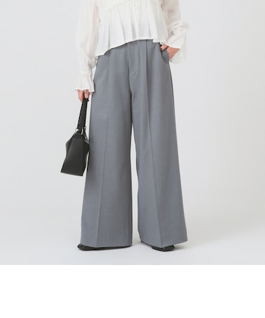 バックスリット ワイド パンツ