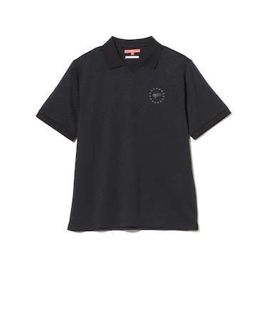 〈MEN〉ORANGE LABEL / ジャカード ゼブラ柄 ポロシャツ