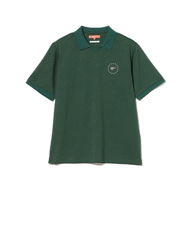 〈MEN〉ORANGE LABEL / ジャカード ゼブラ柄 ポロシャツ