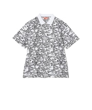 〈WOMEN〉ORANGE LABEL / フラッグ総柄 ポロシャツ