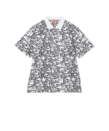 〈WOMEN〉ORANGE LABEL / フラッグ総柄 ポロシャツ