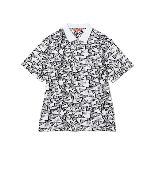 〈WOMEN〉ORANGE LABEL / フラッグ総柄 ポロシャツ