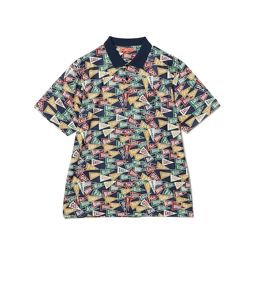 〈WOMEN〉ORANGE LABEL / フラッグ総柄 ポロシャツ