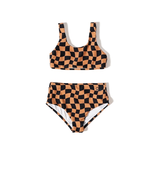 SEAESTA SURF / Wavy Checks Sport Two Piece Swimsuit（3～8才）