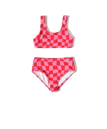 SEAESTA SURF / Wavy Checks Sport Two Piece Swimsuit(3~8才)
