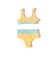 SEAESTA SURF / Crinkle Color Block Two Piece Swimsuit（3～8才）