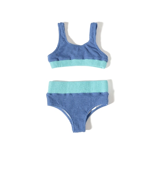 SEAESTA SURF / Crinkle Color Block Two Piece Swimsuit（3～8才）