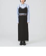 レース キリカエ キャミワンピース