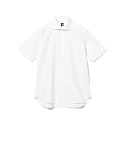 COOLMAX(R) カラミ ショートスリーブ カッタウェイカラーシャツ