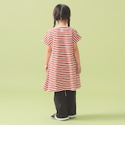 テレコ ボーダー ワンピース  （90～140cm）