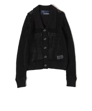boussole / Square Mesh Chelsea Collar Cardigan
