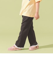 裾レース フレア パンツ (90~140cm)楽ちん / リラックスパンツ / 通学 /