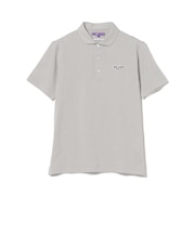 PURPLE LABEL / 変形ギンガムチェック ポロシャツ