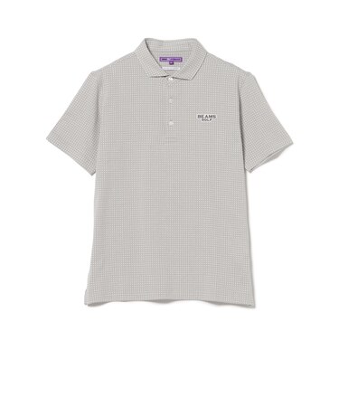 PURPLE LABEL / 変形ギンガムチェック ポロシャツ