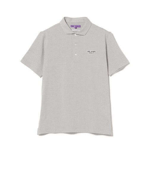 PURPLE LABEL / 変形ギンガムチェック ポロシャツ
