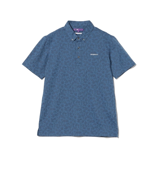 PURPLE LABEL / シャドーフラワー ジャカード ボタンダウンシャツ (接触冷感・吸水速乾・UVカット)