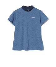 PURPLE LABEL / シャドーフラワー ジャカード モックネックシャツ （接触冷感・吸水速乾・UVカット）