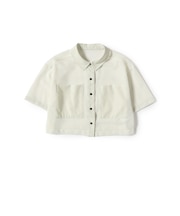 メッシュ クロップド シャツ