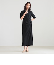 アシンメトリー タック バイアス ワンピース