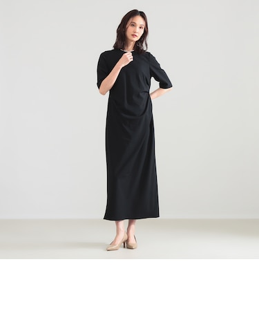 アシンメトリー タック バイアス ワンピース