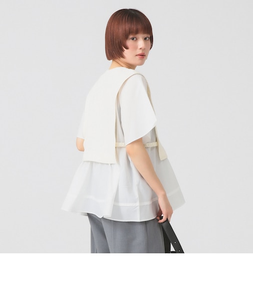 ケーブル ジャカード キリカエ プルオーバー