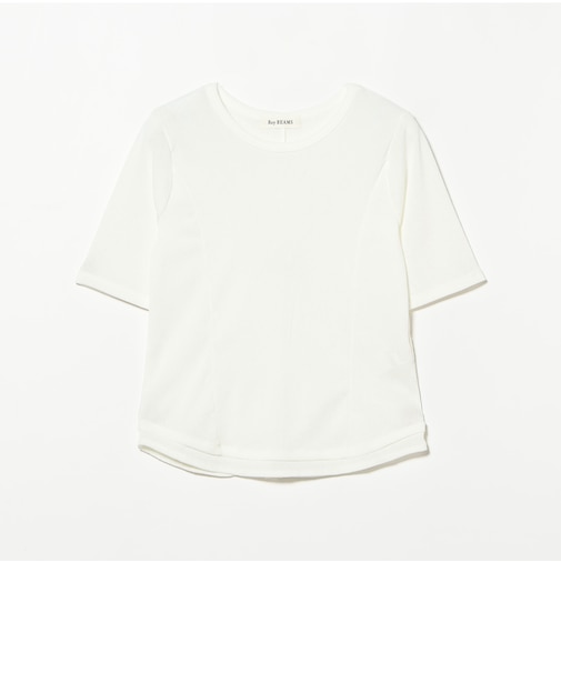 バックスリット カーブ ヘムTシャツ
