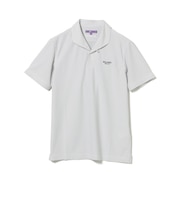 PURPLE LABEL / ストライプ イタリアンカラー ポロシャツ（吸水速乾・接触冷感・UVカット）