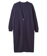 ニットロングカーデ