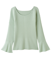 フレアスリーブニット