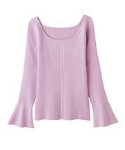 フレアスリーブニット