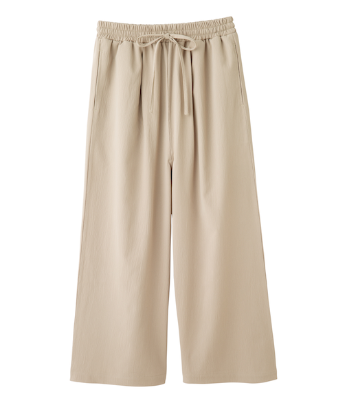 セミワイドタックパンツ