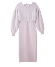 シャギーニットワンピ