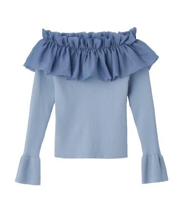 オーガンジーギャザープルオーバー