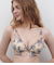 フラワープリントレースノンワイヤーブラ