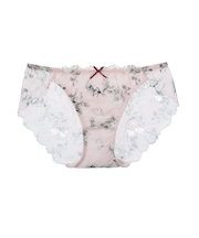 フラワープリントレースショーツ