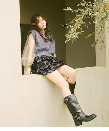 フリルミニスカート